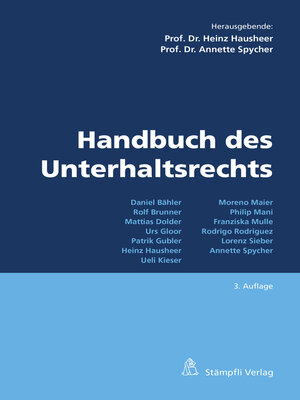 cover image of Handbuch des Unterhaltsrechts